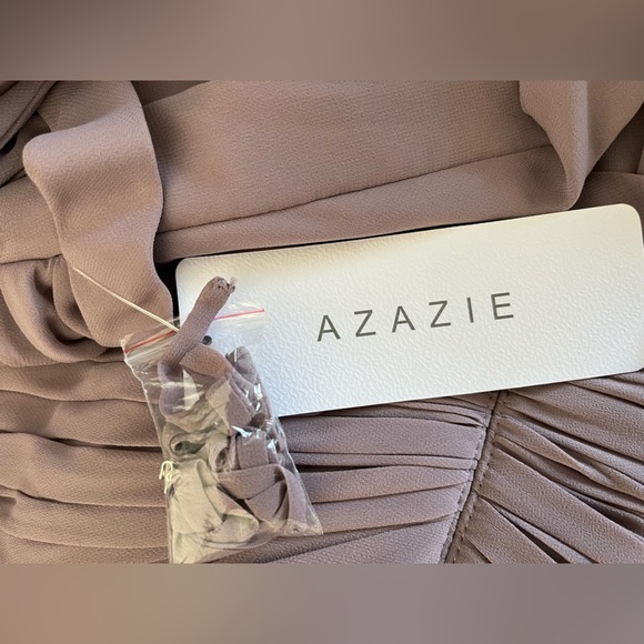 NWT Azazie Audrianna Maxi dress/ Gown/ Dusk/ Double lined/ Approx. size US 14/16 - Picture 11 of 17